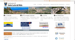 Desktop Screenshot of comune.santaluciadelmela.me.it